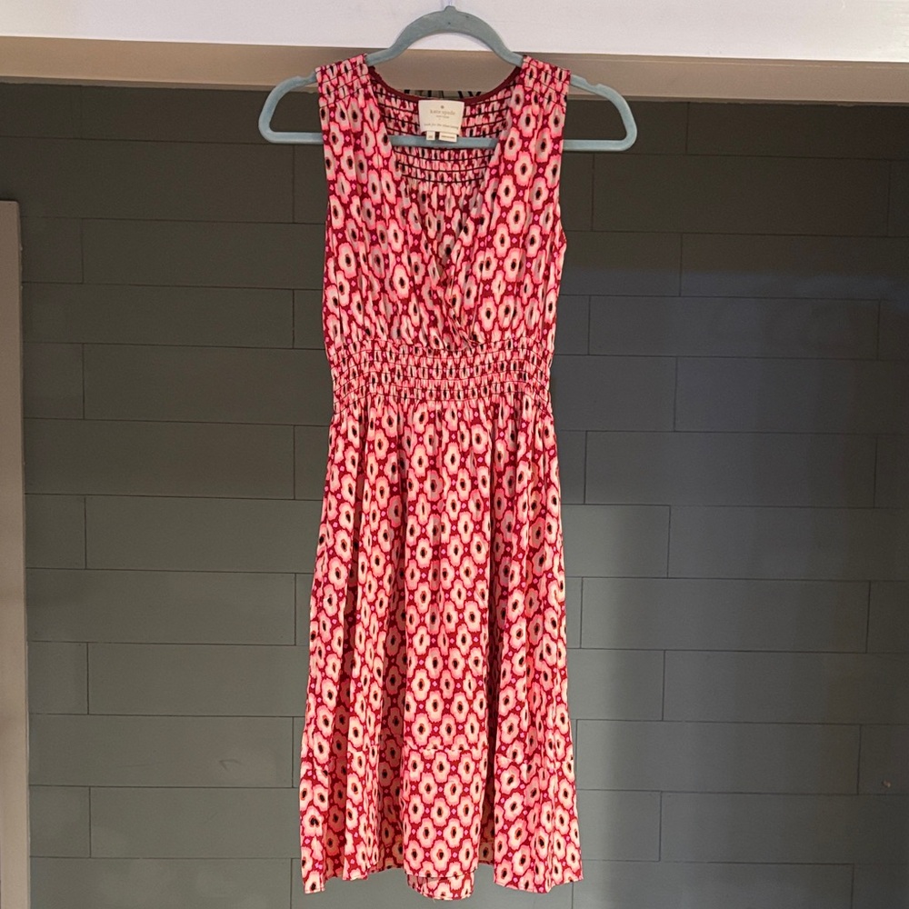 Kate Spade Posey Ikat Patterned Midi Dress